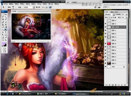 Photoshop鼠绘聊斋故事中的狐狸精