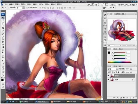 Photoshop鼠绘聊斋故事中的狐狸精