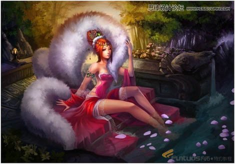 Photoshop鼠绘聊斋故事中的狐狸精