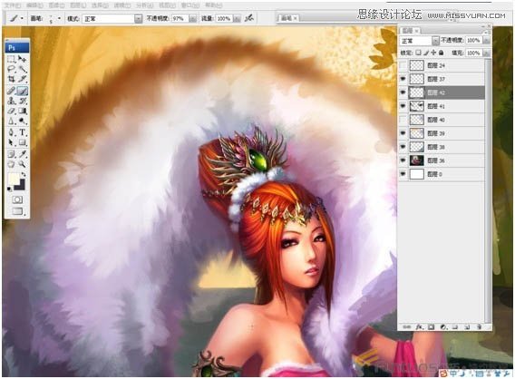 Photoshop鼠绘聊斋故事中的狐狸精