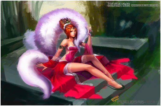 Photoshop鼠绘聊斋故事中的狐狸精