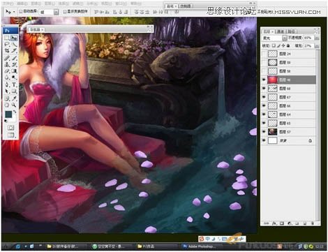 Photoshop鼠绘聊斋故事中的狐狸精