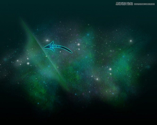 Photoshop制作星云背景抽象纹理文字效果