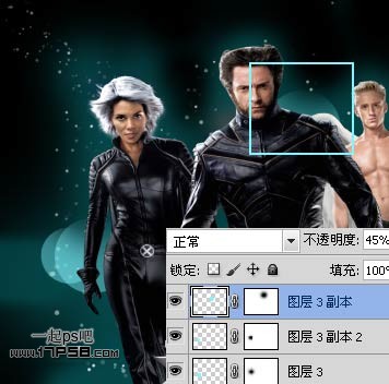 Photoshop制作X战警电影海报