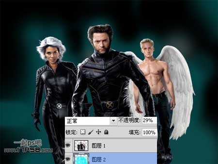Photoshop制作X战警电影海报