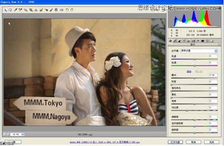 Photoshop调出婚片写真外景浓郁暖色调效果