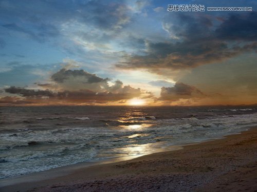 Photoshop调出外景人像复古的冷色调效果