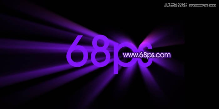 Photoshop制作绚丽的光束闪动GIF动画