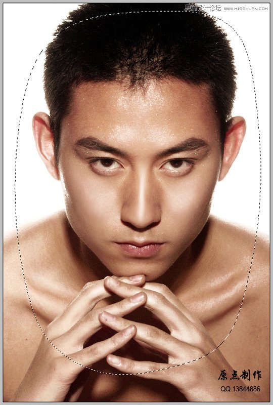 Photoshop调出帅哥质感的古铜色皮肤效果