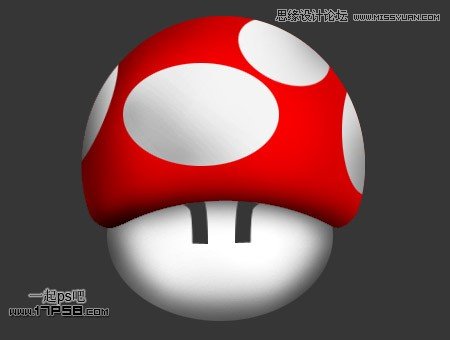 Photoshop制作超级玛丽蘑菇图标