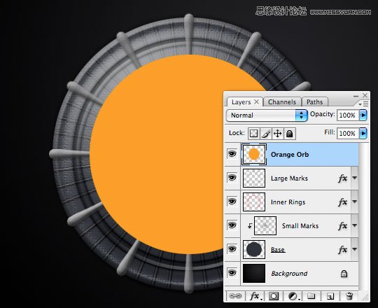 Photoshop绘制绚丽的球体标识设计