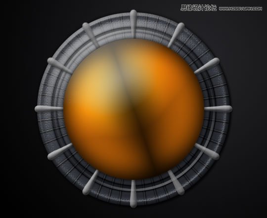 Photoshop绘制绚丽的球体标识设计