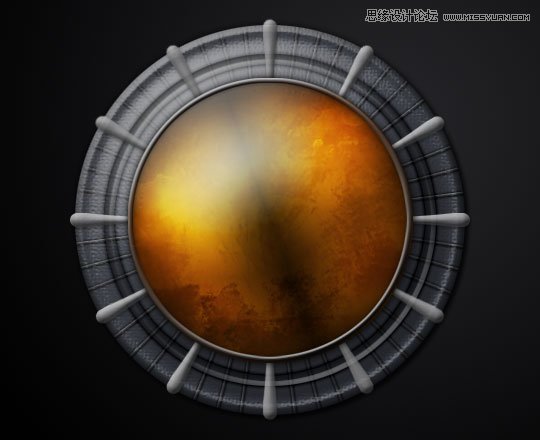 Photoshop绘制绚丽的球体标识设计