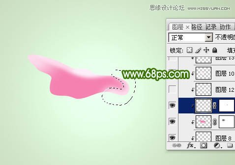 Photoshop绘制鲜嫩的玫瑰花教程
