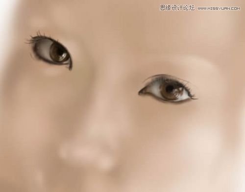 Photoshop临摹人物画像教程