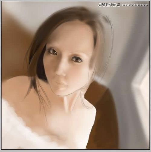 Photoshop临摹人物画像教程