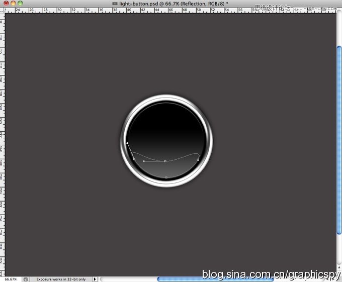 Phhotoshop用图层样式制作漂亮的金属按钮