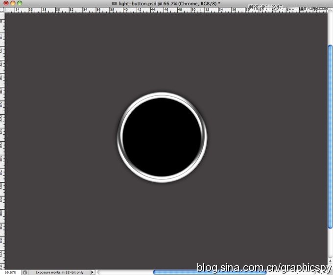 Phhotoshop用图层样式制作漂亮的金属按钮