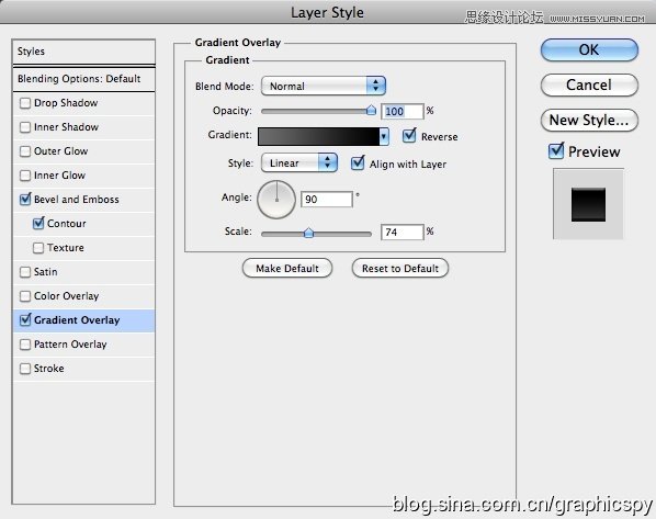 Phhotoshop用图层样式制作漂亮的金属按钮