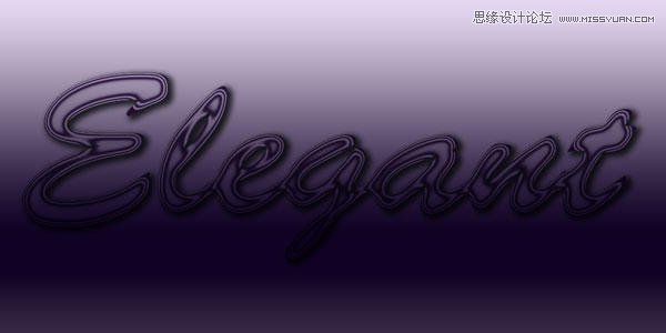 Photoshop制作晶莹剔透的优雅字体