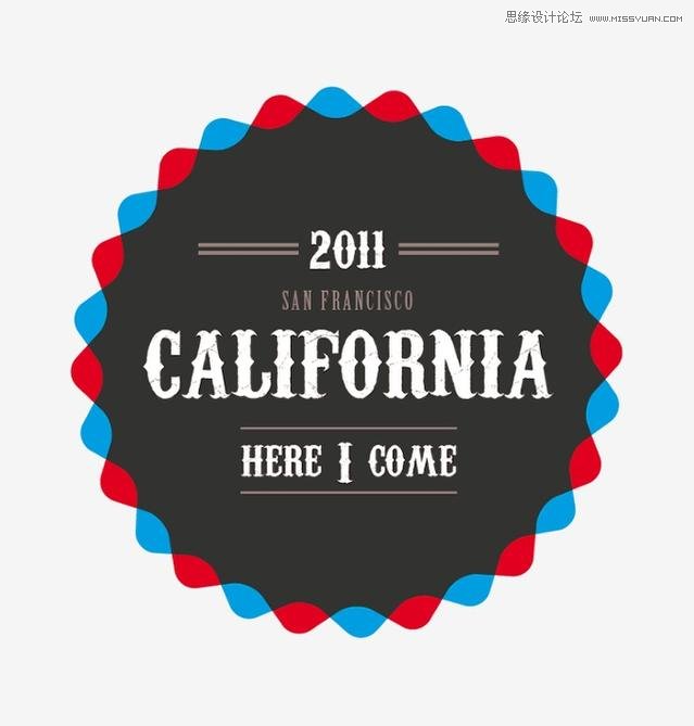 Photoshop结合AI设计复古的勋章教程