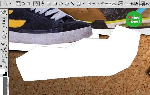 Photoshop绘制逼真的松木板招贴剪贴画效果
