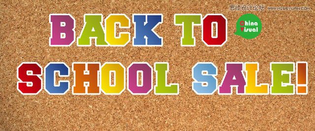 Photoshop绘制逼真的松木板招贴剪贴画效果