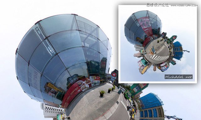 Photoshop简单去除高楼大厦上面的广告条幅