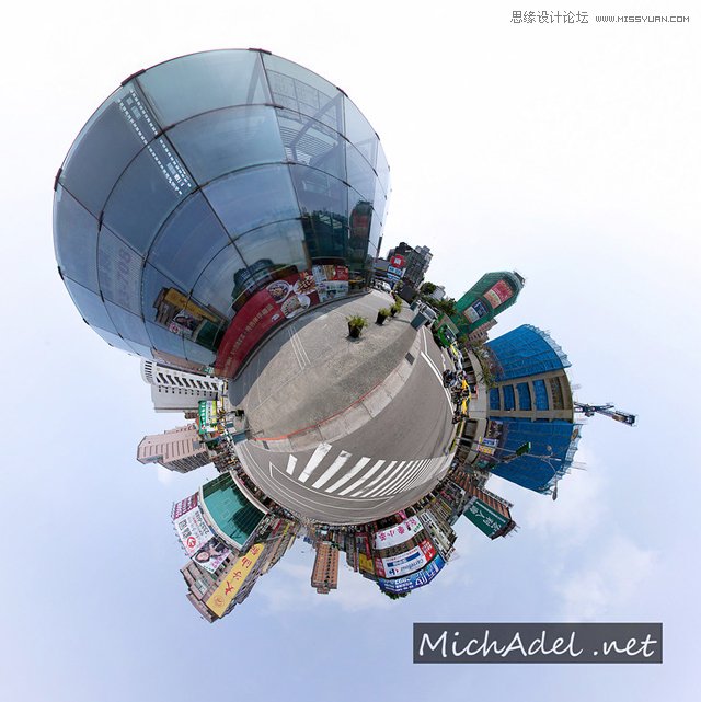 Photoshop简单去除高楼大厦上面的广告条幅