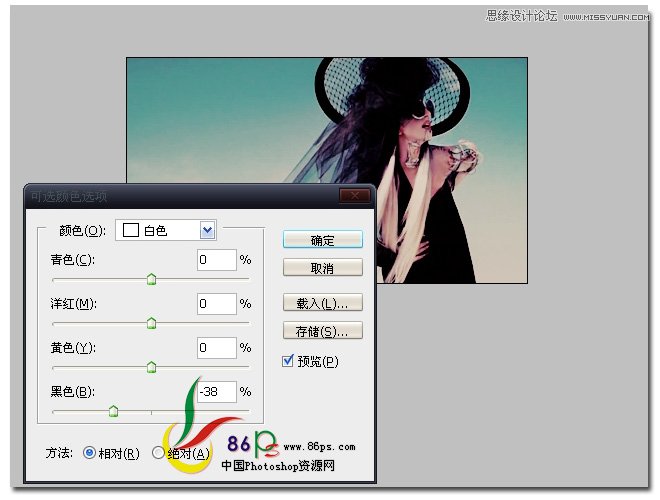 Photoshop为外拍照片调出时尚的黄绿色调