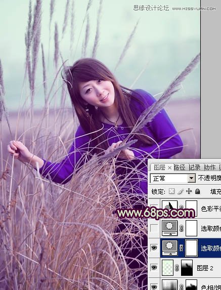 Photosho给外景人物调出褐色效果