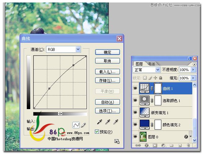 Photoshop调出夏日外景柔和日系色调