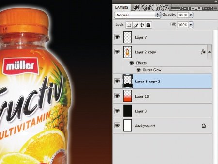 Photoshop设计绚丽的饮料宣传海报