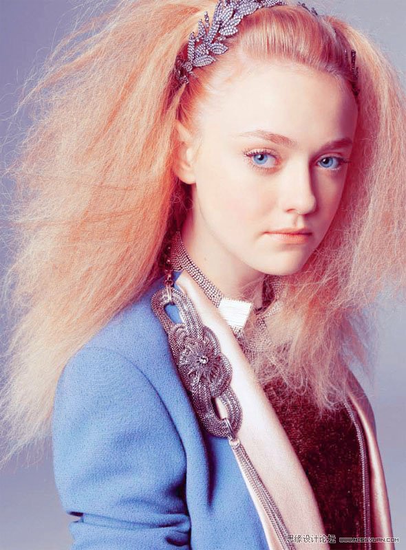 Photoshop为模特照片调出时尚艺术色调