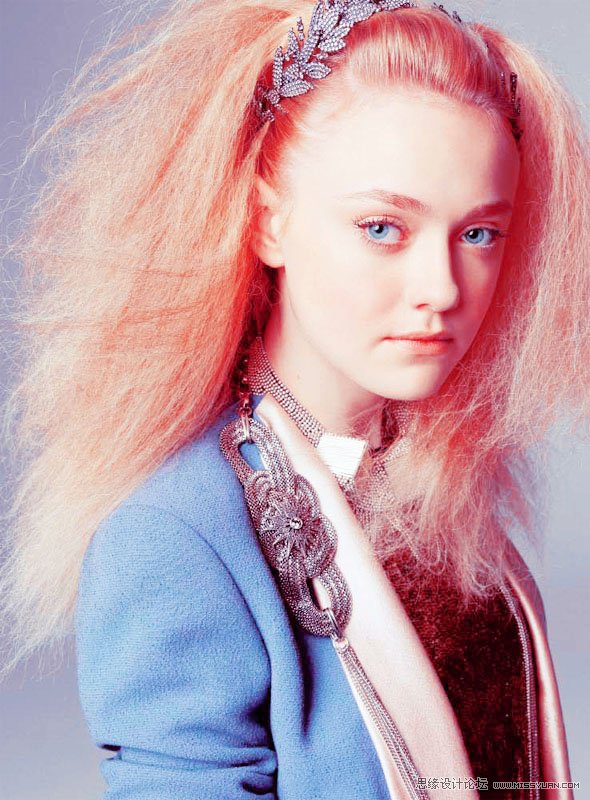 Photoshop为模特照片调出时尚艺术色调