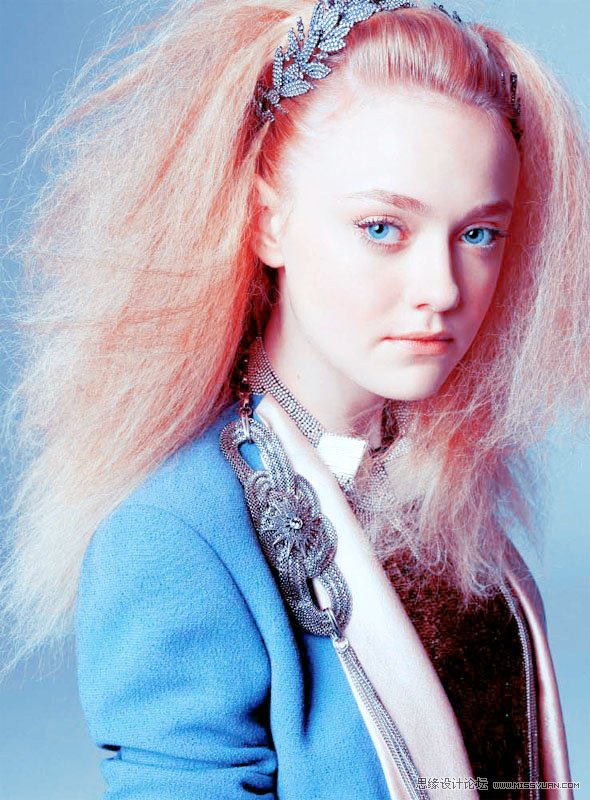 Photoshop为模特照片调出时尚艺术色调