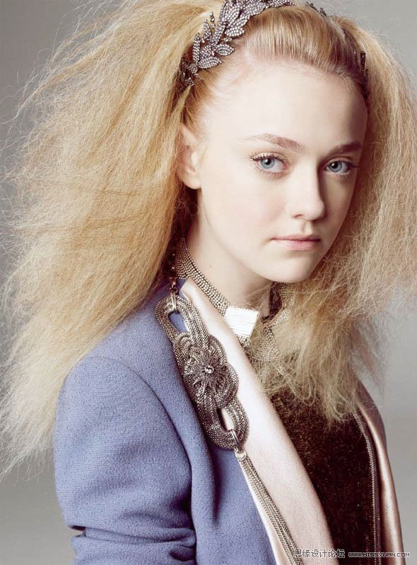 Photoshop为模特照片调出时尚艺术色调