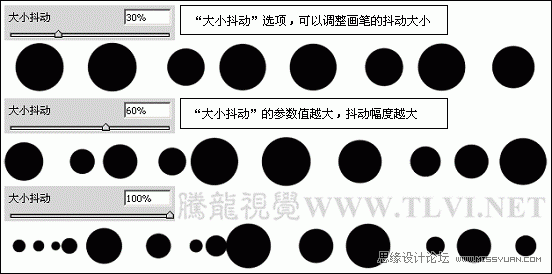 Photoshop基础教程：解析画笔工具中的形状动态