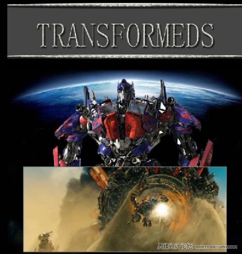 Photoshop设计变形精钢2电影海报场景