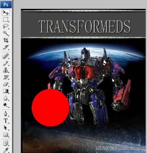 Photoshop设计变形精钢2电影海报场景