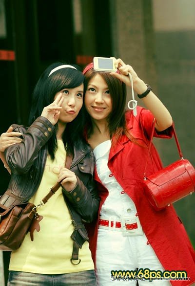 Photoshop打造柔柔的暗调橙绿色人物