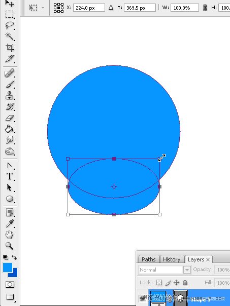Photoshop绘制漂亮的Twitter小鸟教程