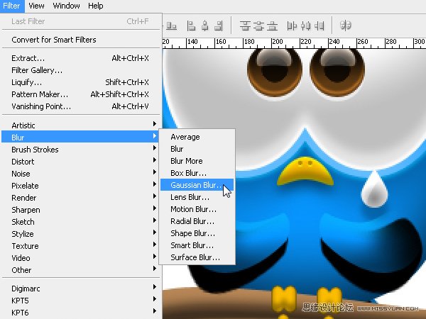 Photoshop绘制漂亮的Twitter小鸟教程