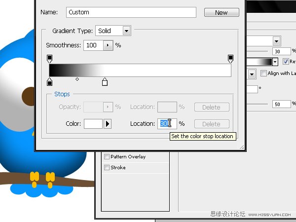 Photoshop绘制漂亮的Twitter小鸟教程