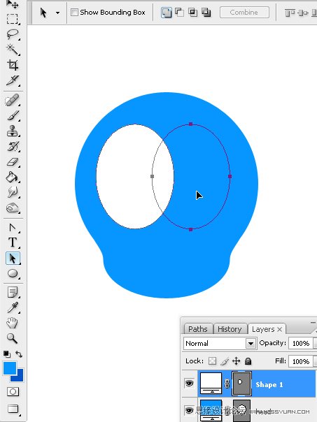 Photoshop绘制漂亮的Twitter小鸟教程
