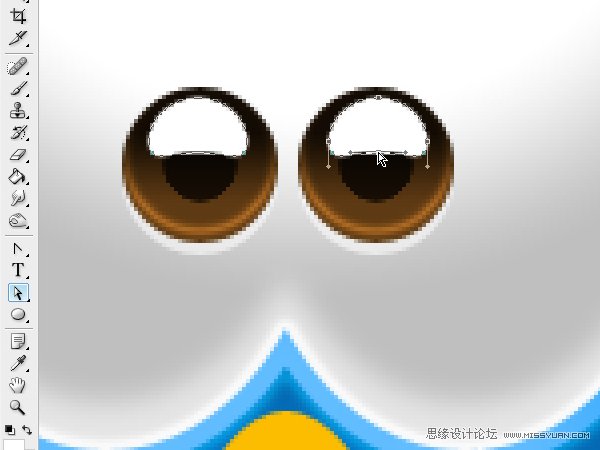 Photoshop绘制漂亮的Twitter小鸟教程