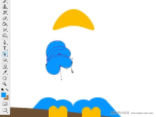 Photoshop绘制漂亮的Twitter小鸟教程