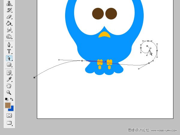 Photoshop绘制漂亮的Twitter小鸟教程