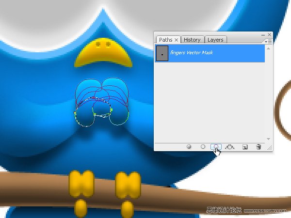 Photoshop绘制漂亮的Twitter小鸟教程