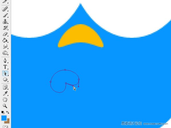 Photoshop绘制漂亮的Twitter小鸟教程